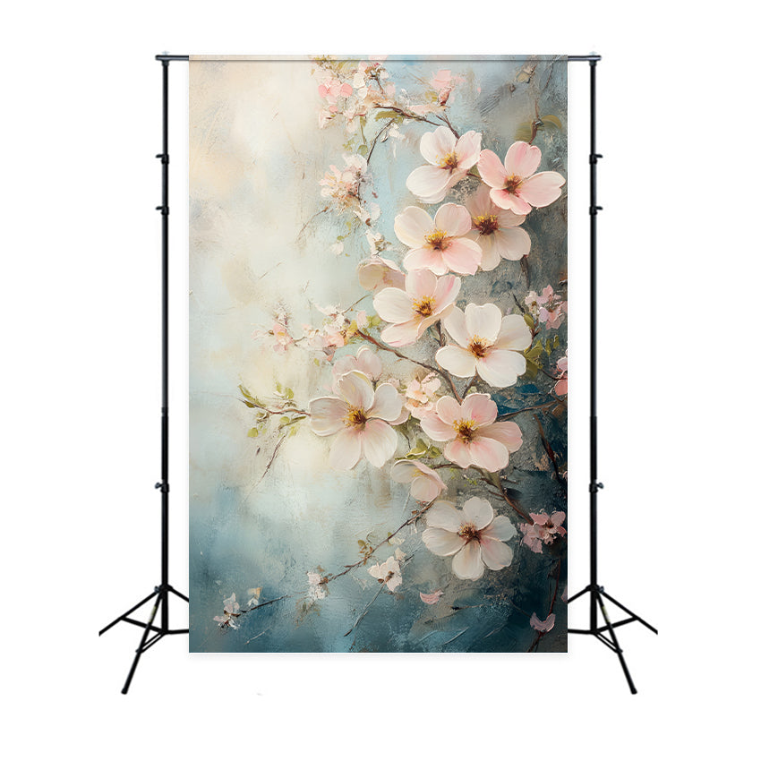 Toile de fond Printemps Pastel Art Floral LXX1-137