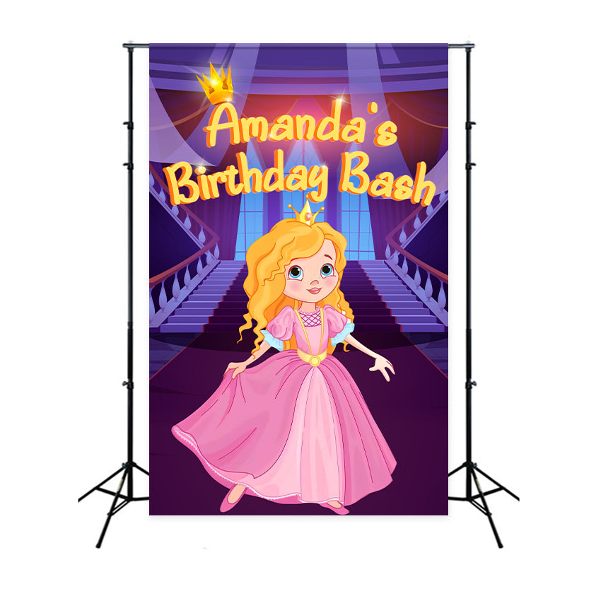 Fond Anniversaire Personnalisable Barbie Amanda Magique LXX1-215