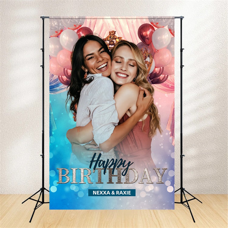 Toile de fond Ballon Anniversaire Personnalisée Célébration Chics LXX1-228