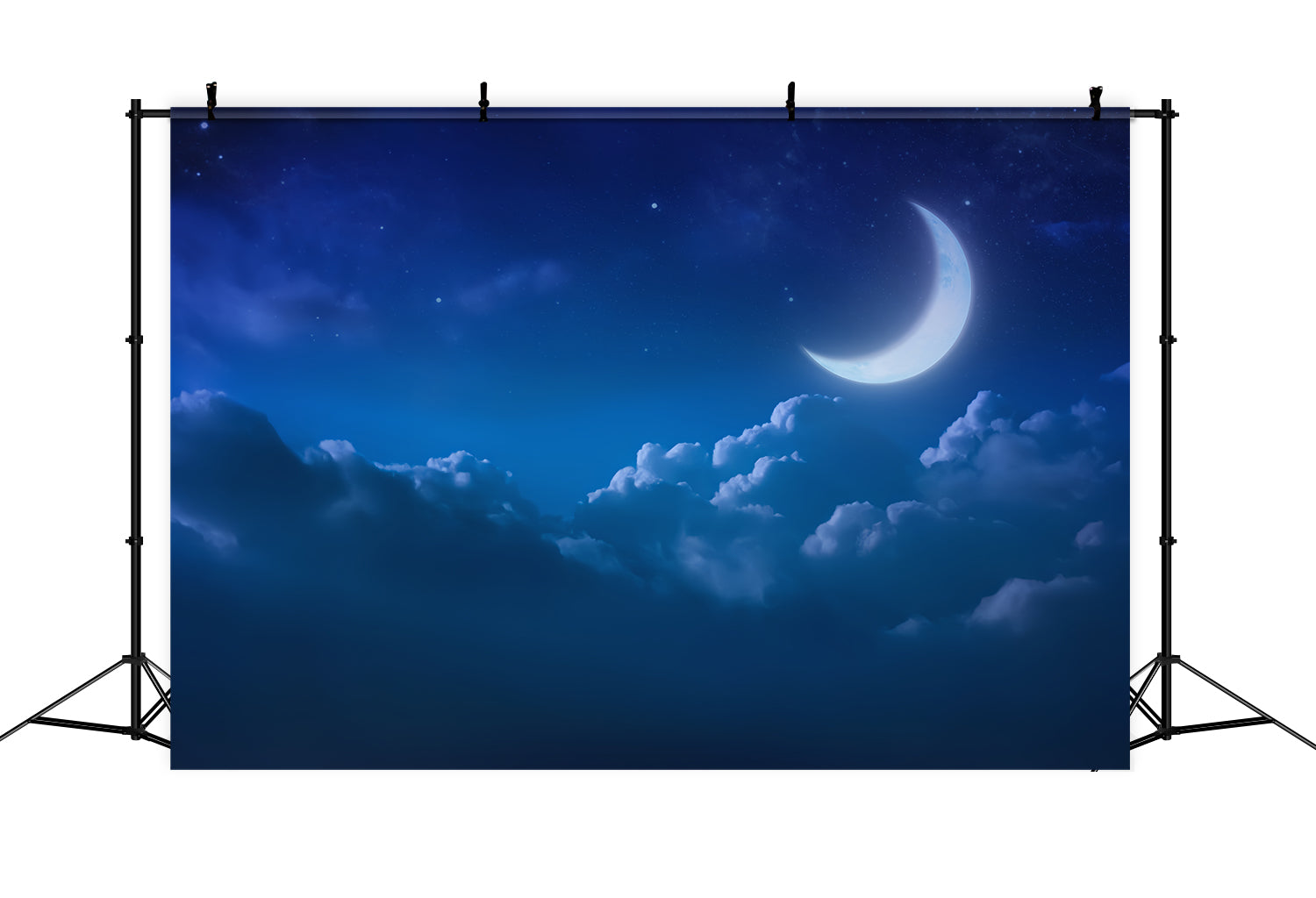 Toile de fond Ciel Lune Tranquille Nuages LXX1-354