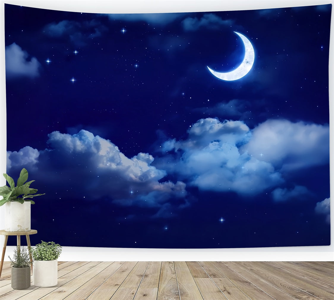 Toile de fond Nuit Ciel Clair Lune LXX1-355