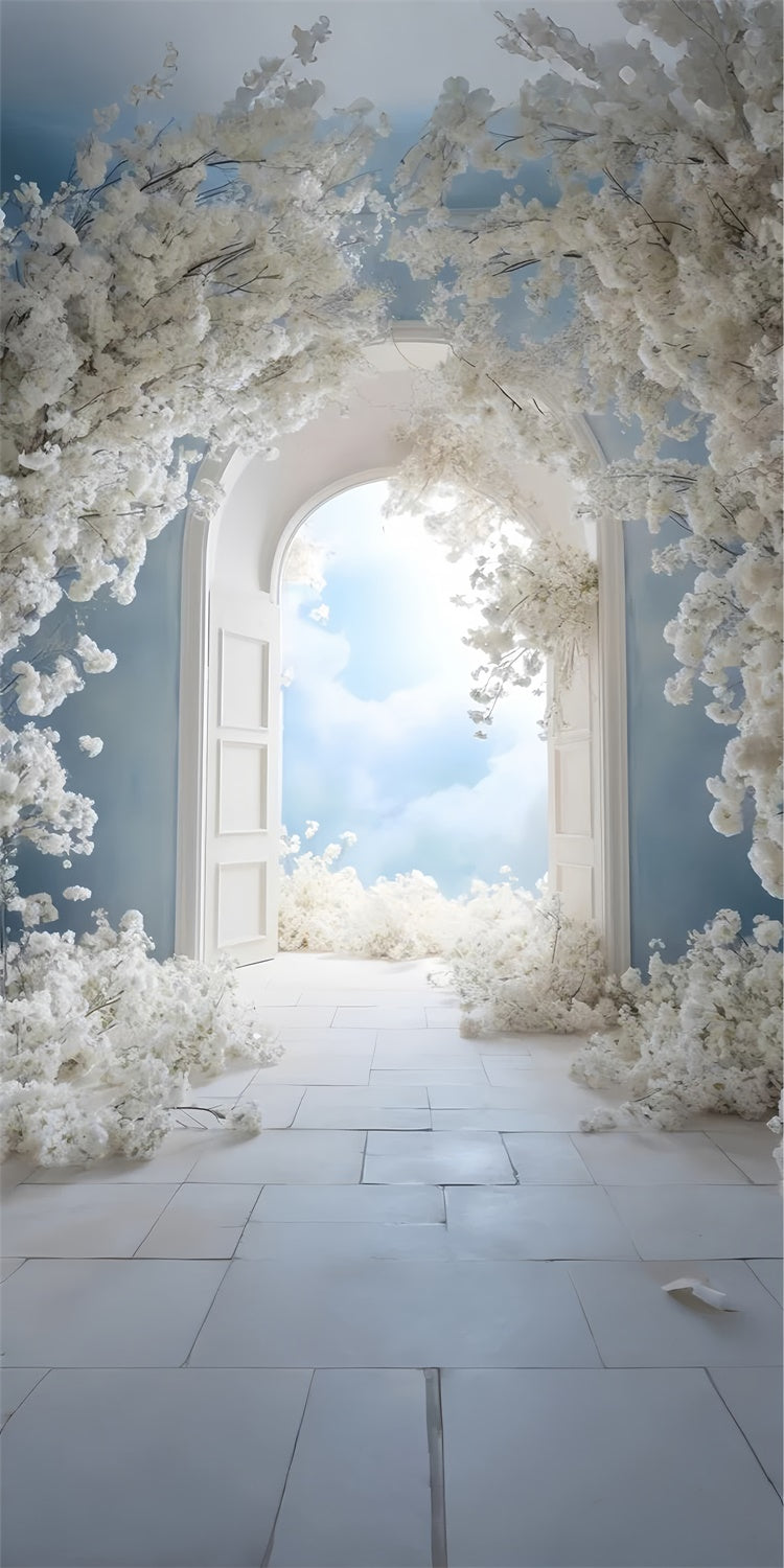 Toile de fond Sweep Photographie Florale Arche Ciel Jardin Romantique LXX2-271