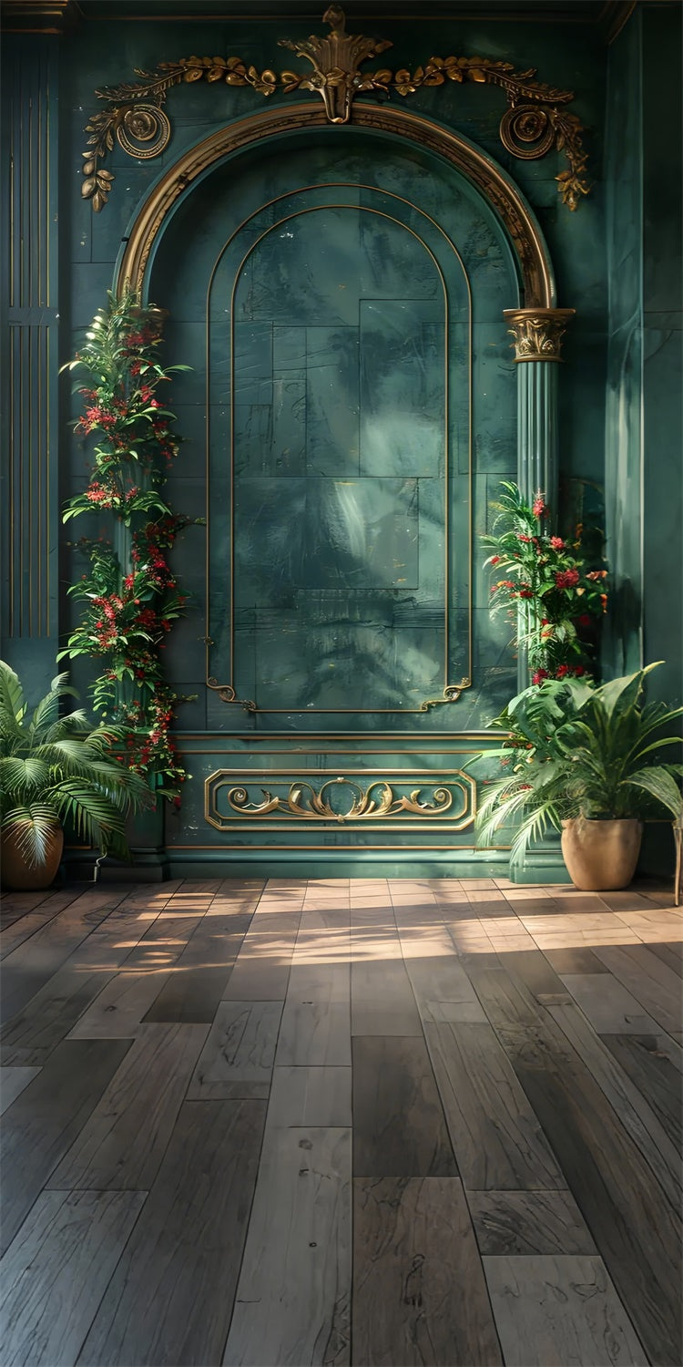 Toile de fond Sweep Fête des Mères Élégance Gothique Arche Florale LXX2-280