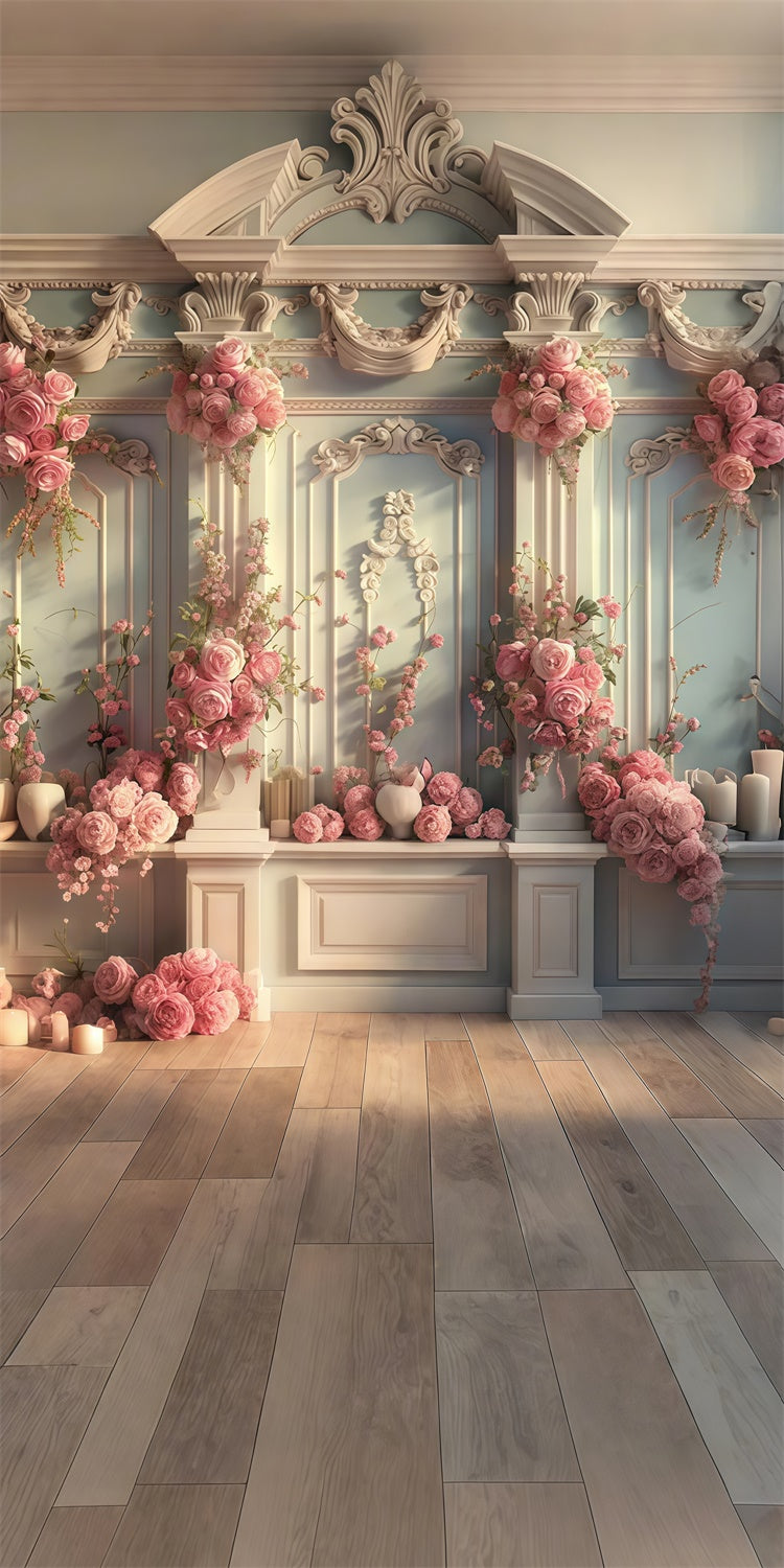 Toile de fond Sweep Photo Florale Décor Roses Mur Orné LXX2-281