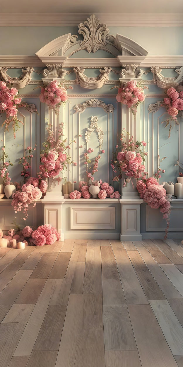Toile de fond Sweep Photo Florale Décor Roses Mur Orné LXX2-281