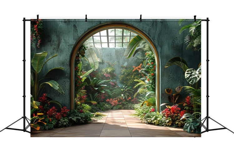Toile de fond Printemps Arche de Jardin Floral Vibrant LXX2-32