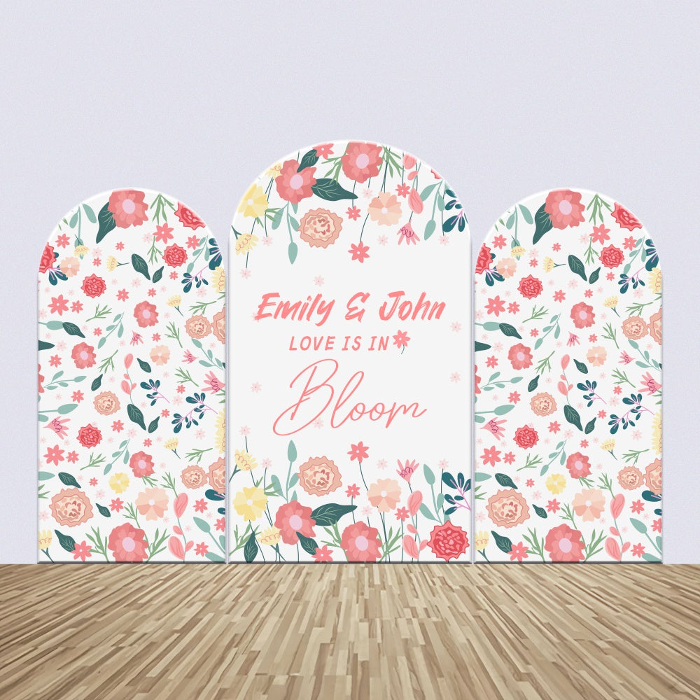 Kit de Toile de fond Arch Personnalisable Mariage Fleurs Sauvages Vibrantes LXX4-115