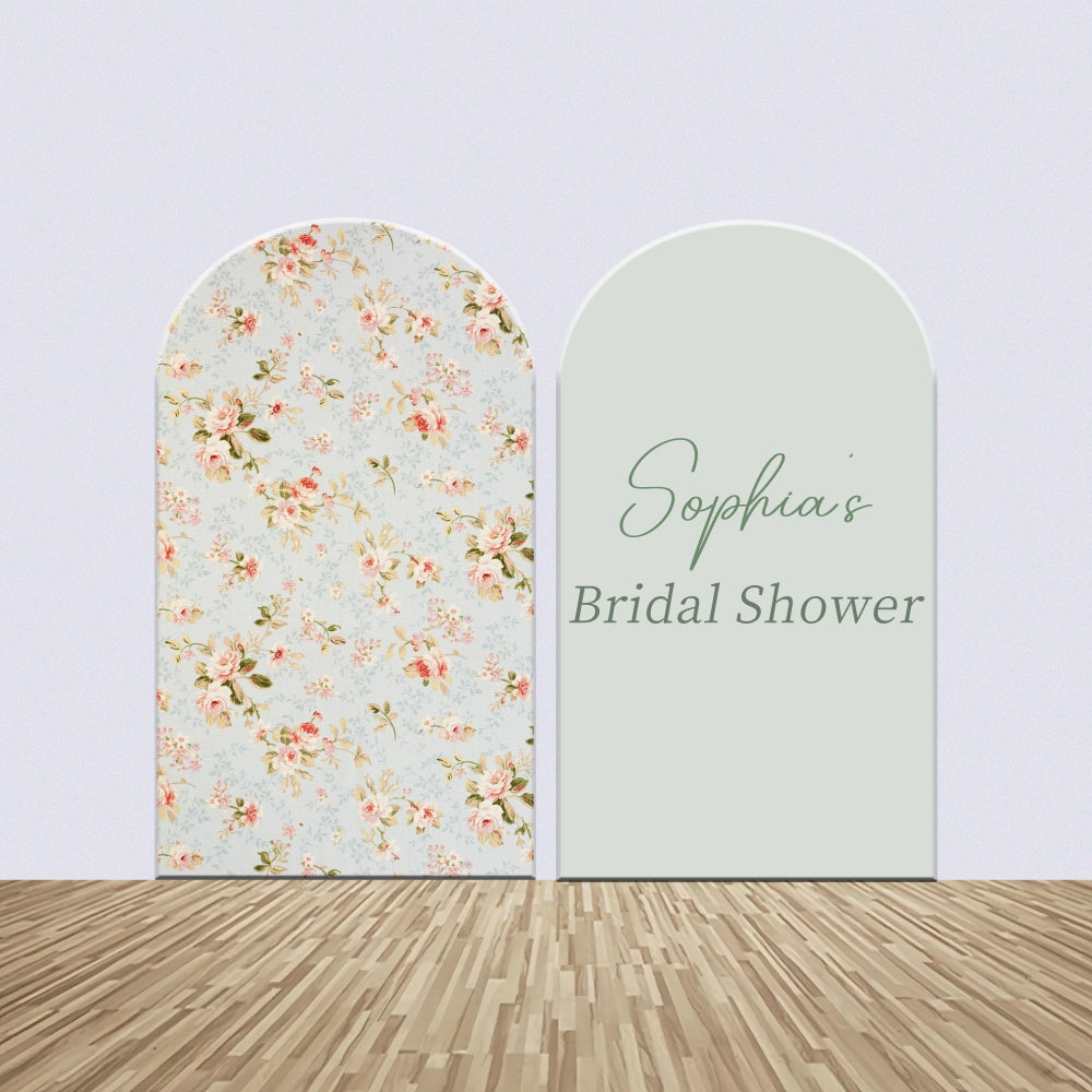 Kit de Toile de fond Arch Personnalisable Fête Nuptiale Rose Vintage LXX4-121