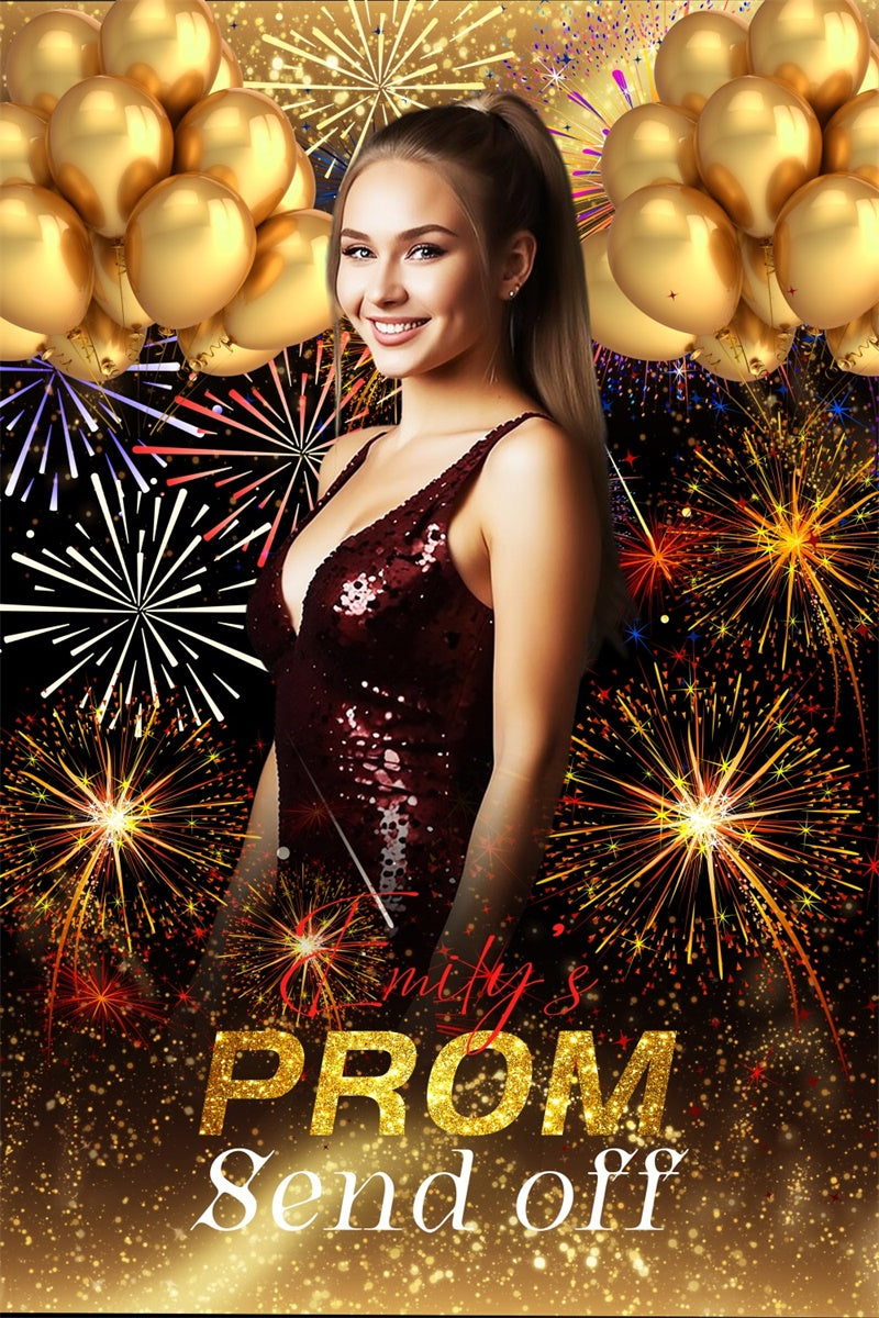 Toile de fond photo de bal Feux d’Artifice Brillants LXX4-160