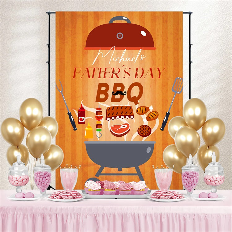 Toile de fond Fête des Pères Idées Barbecue Ludique Personnalisée LXX5-10
