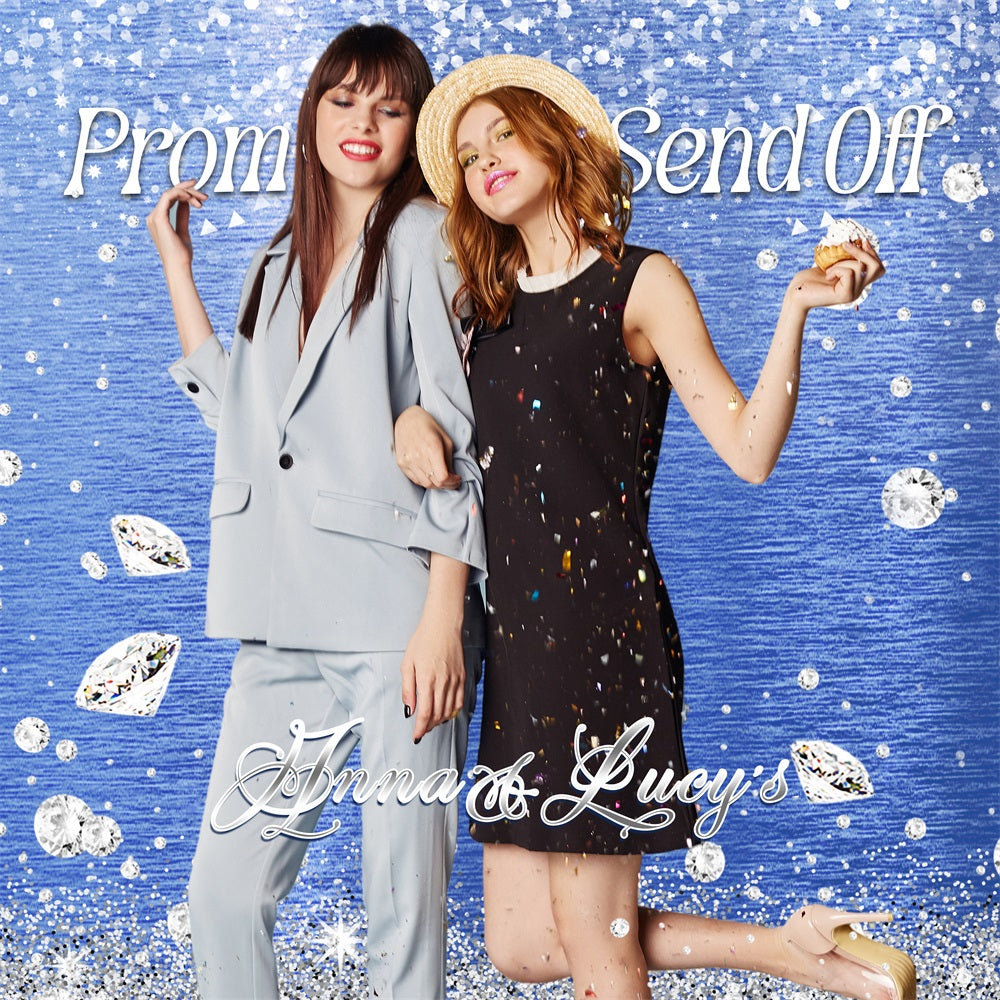 Toile de Fond de Bal 2025 Envoi de Diamants Personnalisée LXX5-219