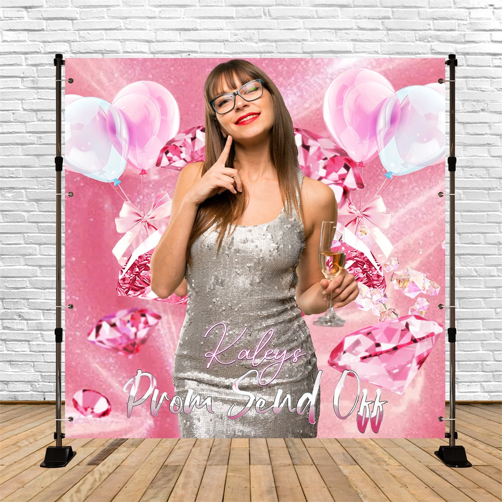 Toile de Fond de Bal Idées Ballon Célébration Diamant Personnalisée LXX5-224
