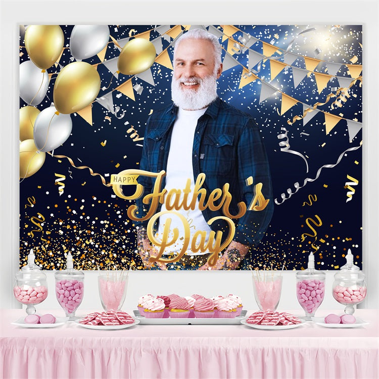 Toile de fond Fête des Pères Ballons Étincelants Célébration Personnalisée LXX5-27