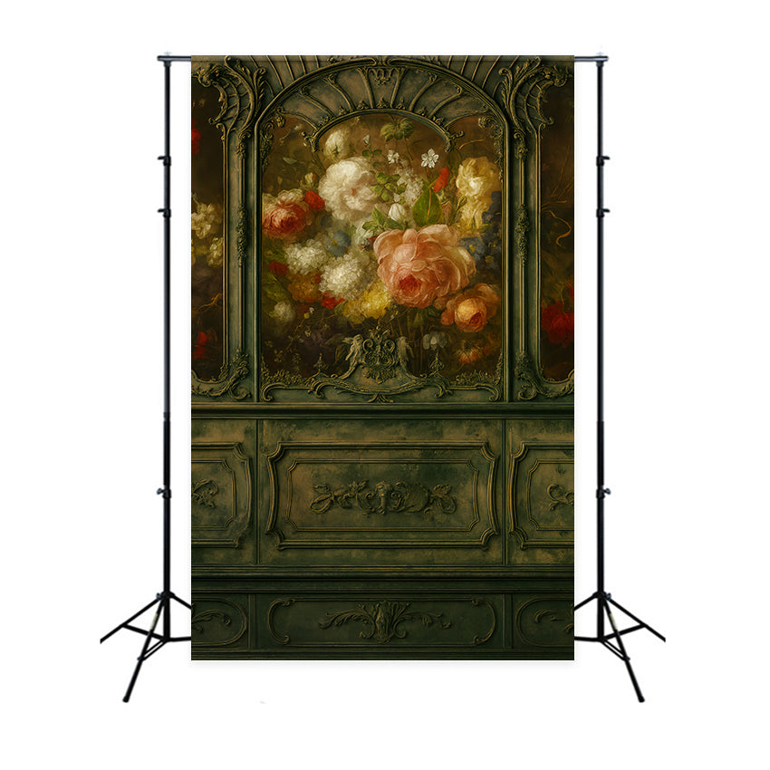 Fond victorien Panneau floral antique Art Fond mural vintage LXX510-125