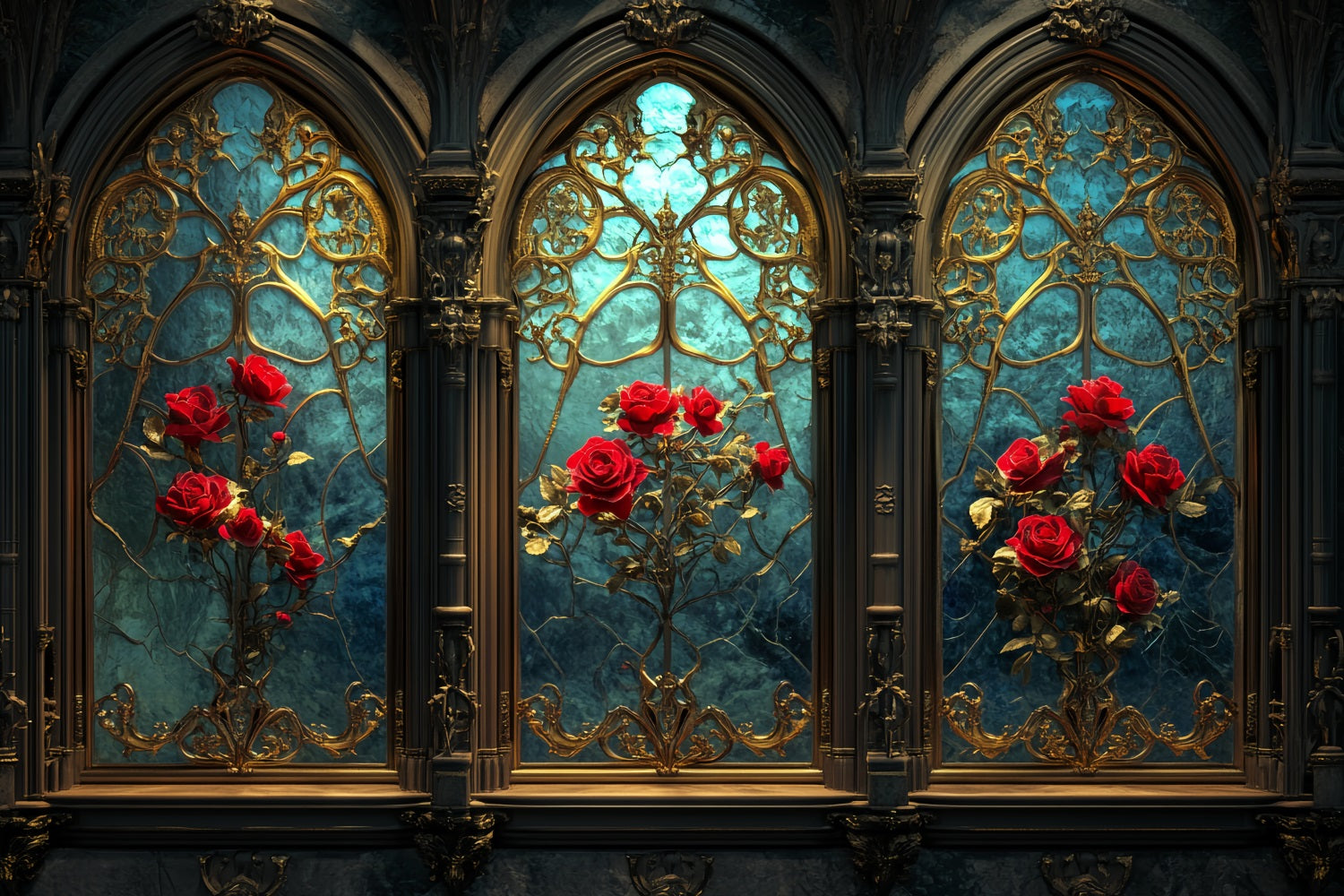 Fond mural vintage Rose gothique Teinté Élégance Fond victorien LXX510-134