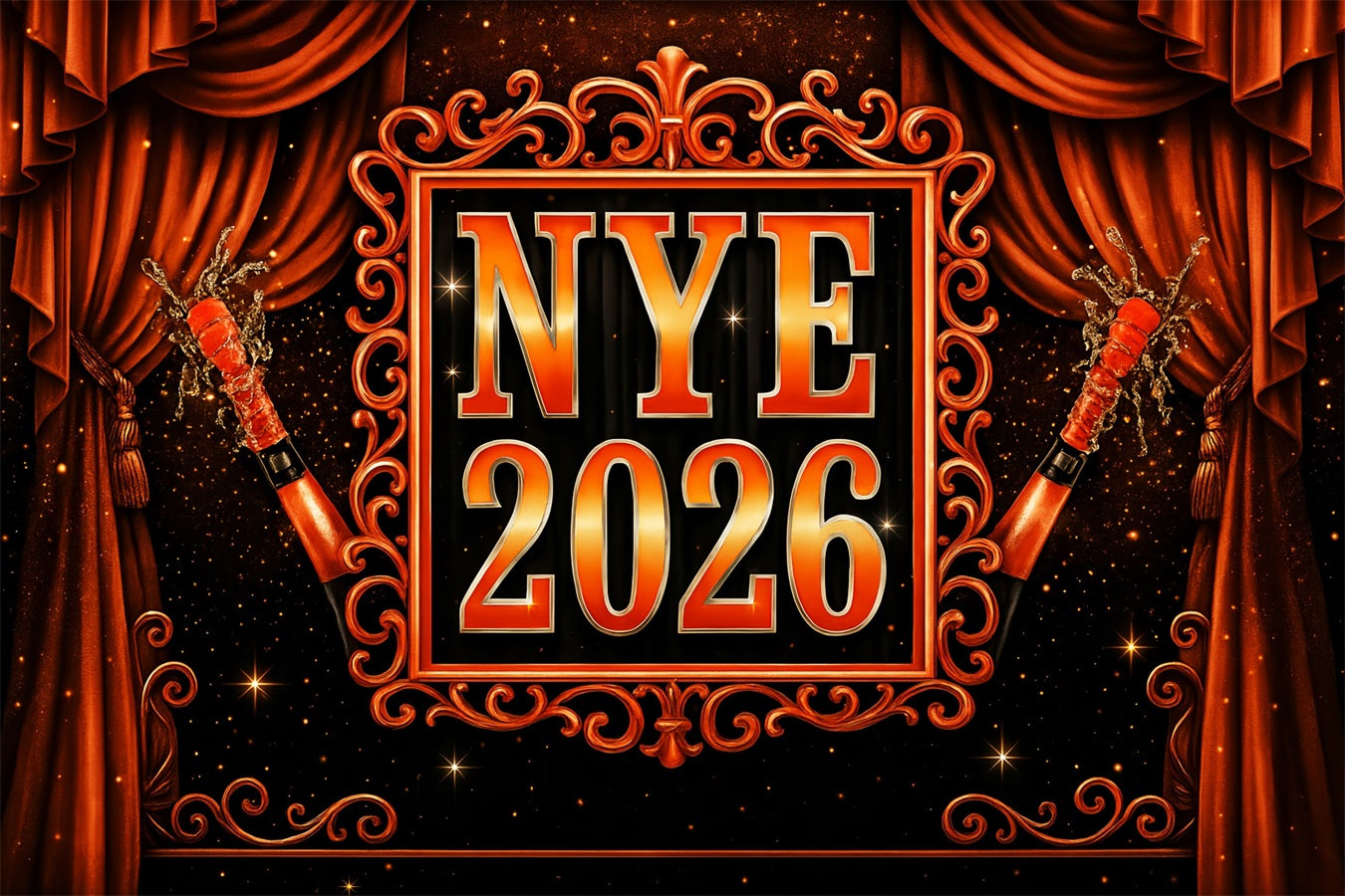 Fond « Bonne année » Champagne pétillant glamour Fond pour le Nouvel An LXX510-17