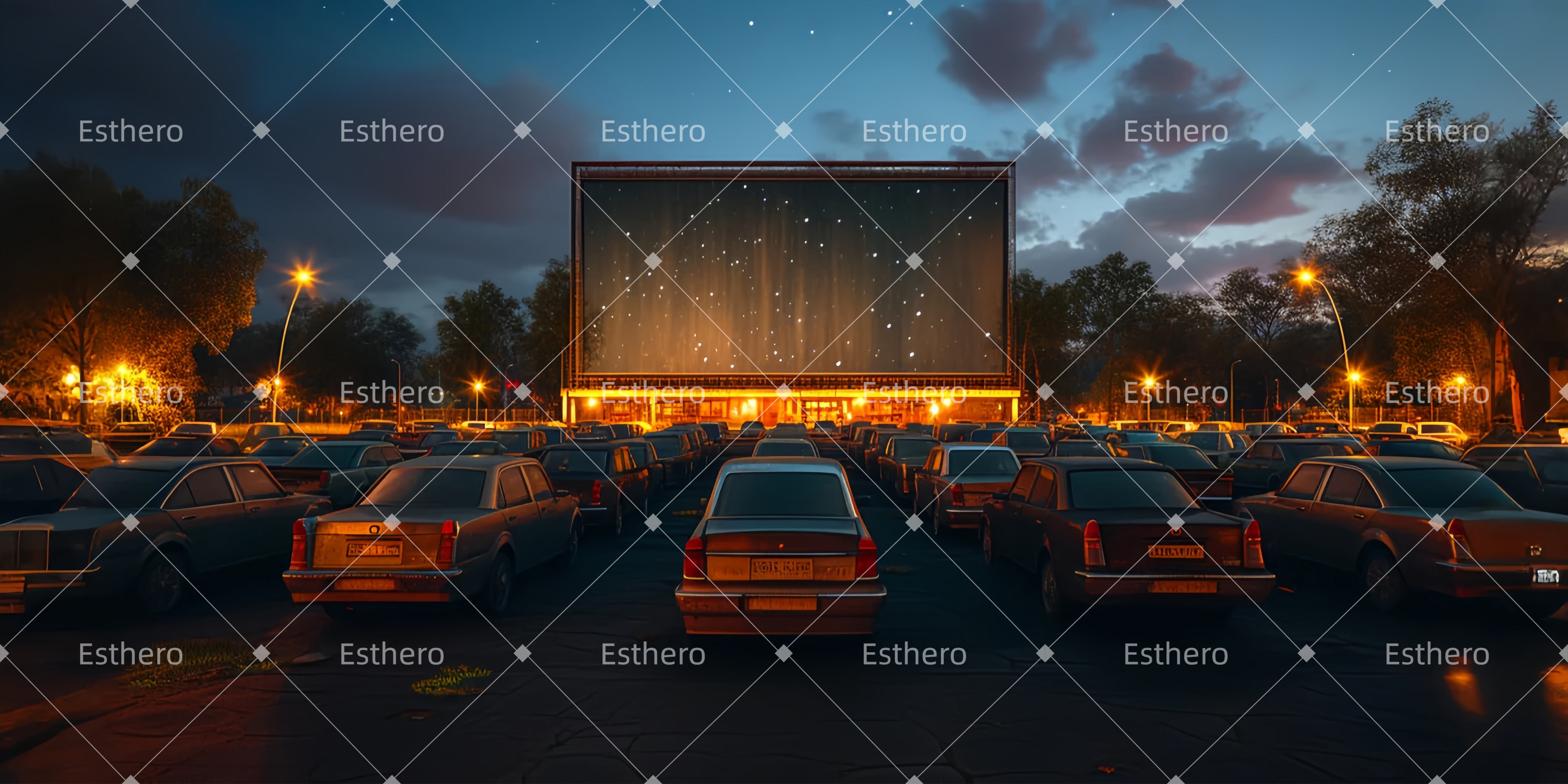 Toile de fond Theatre Cinéma en Plein Air LXX510-T27