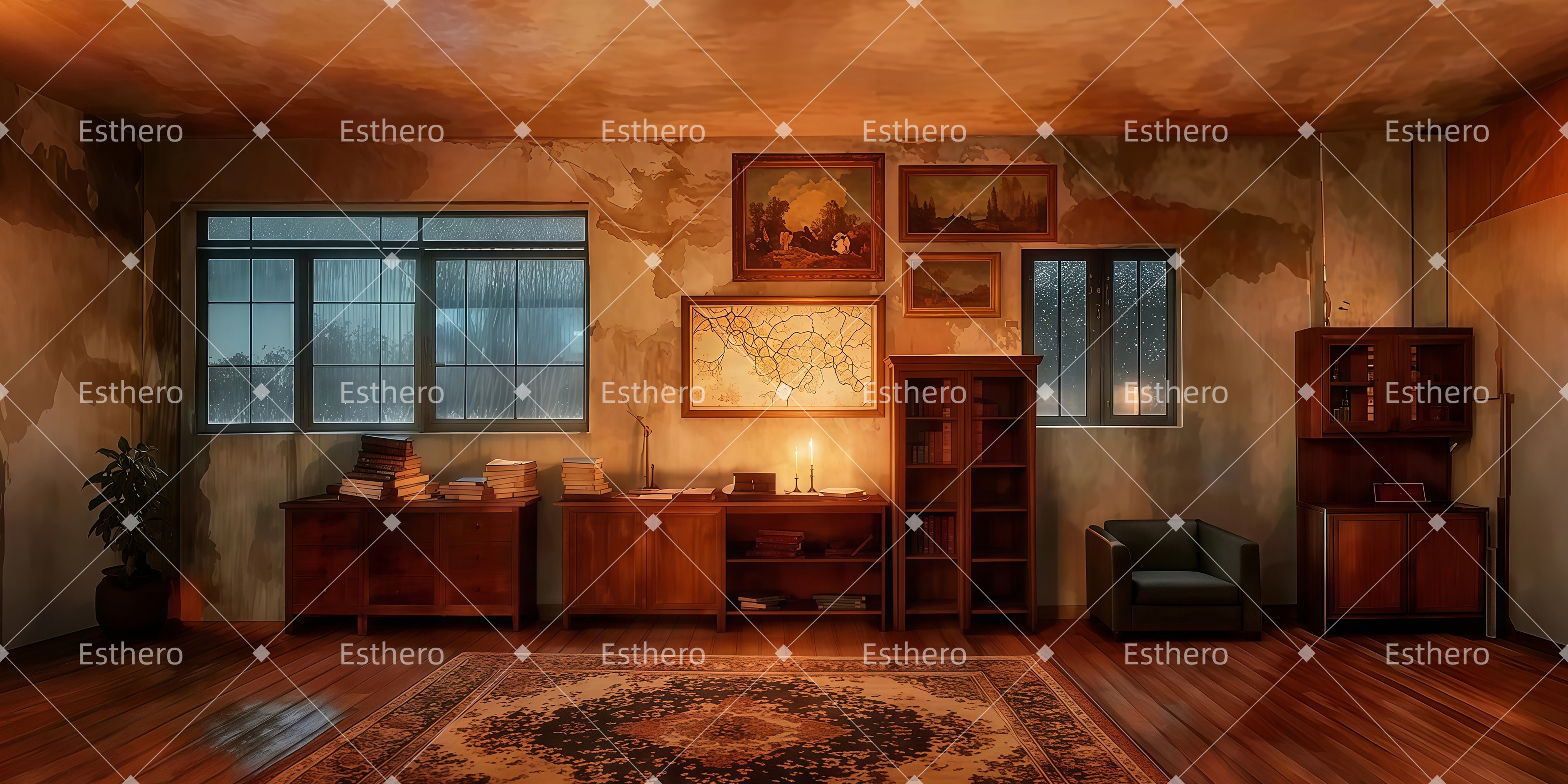 Toile de fond de Theatre Comptoir de Scrooge LXX511-T114