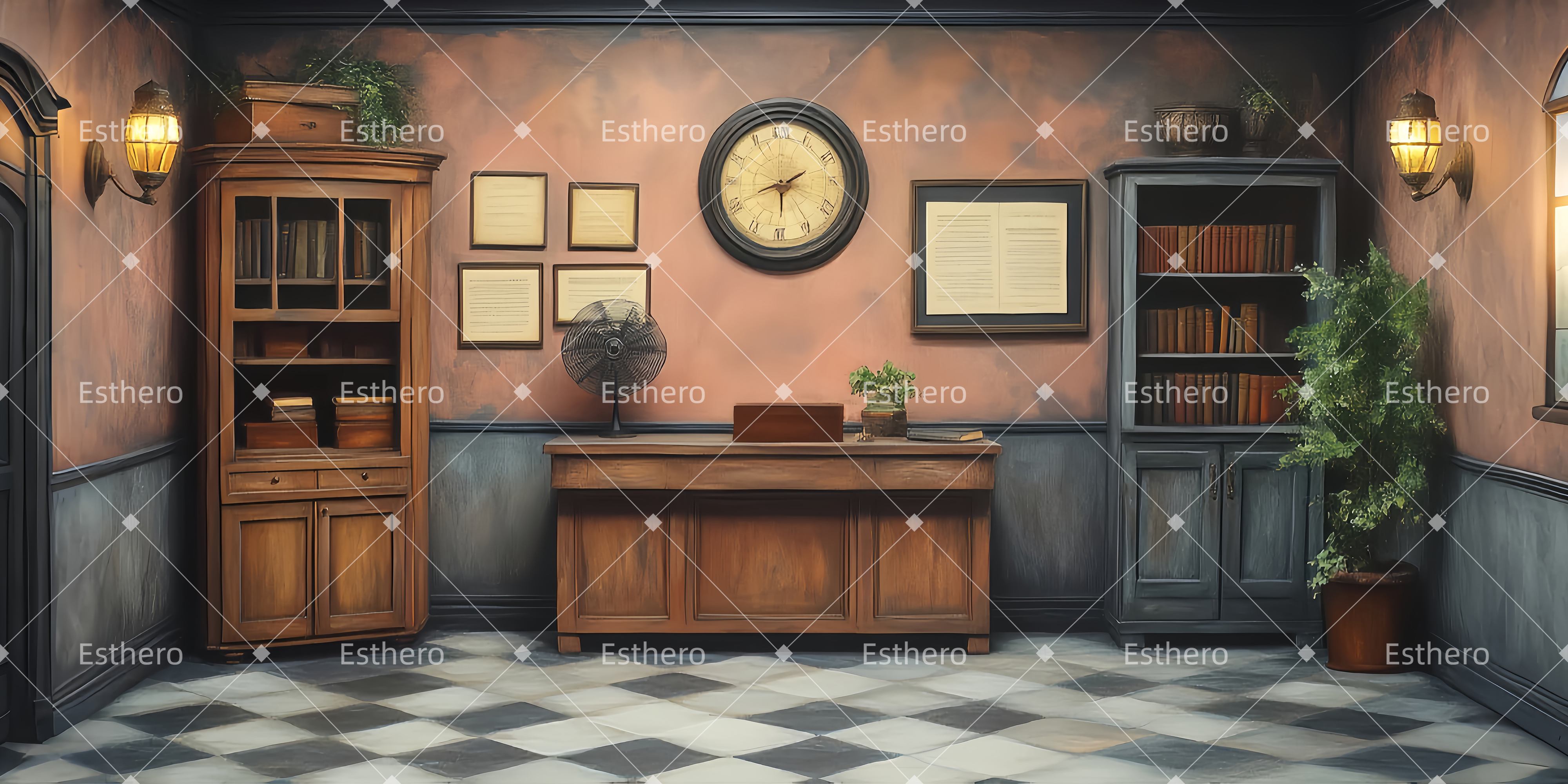 Fond de Scène Cabinet Du Dentiste D’Orin LXX511-T5