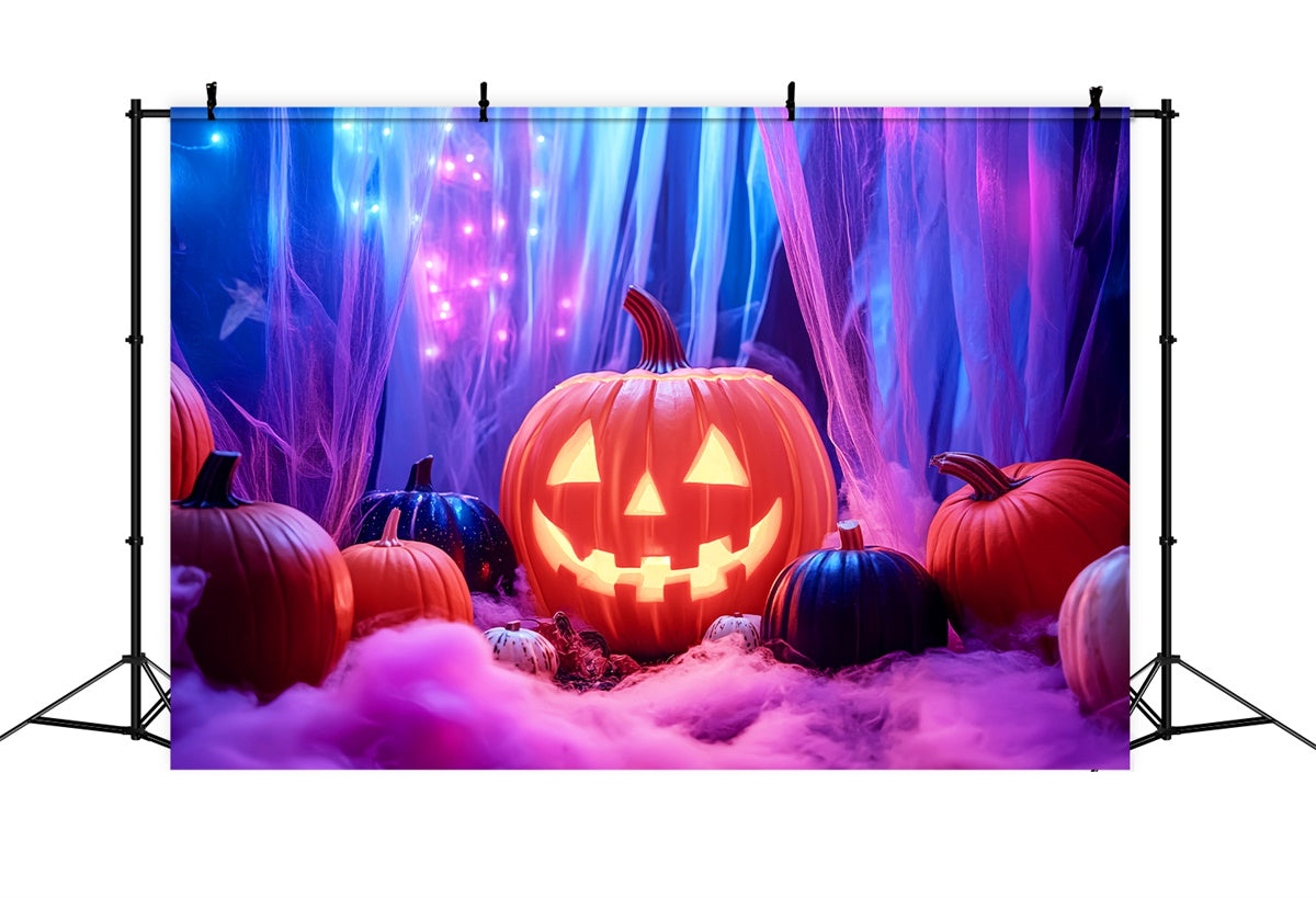 Toile de fond Photo Halloween Citrouille Magique et Brume LXX57-101