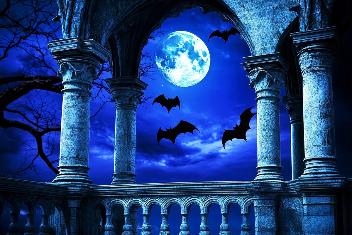 Toile de fond Photo Halloween Arche de Vol de Chauves-Souris LXX57-103