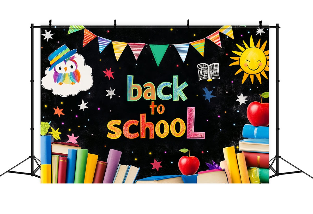 Toile de fond Rentrée des Classes Bannière Scolaire Amusante LXX57-16