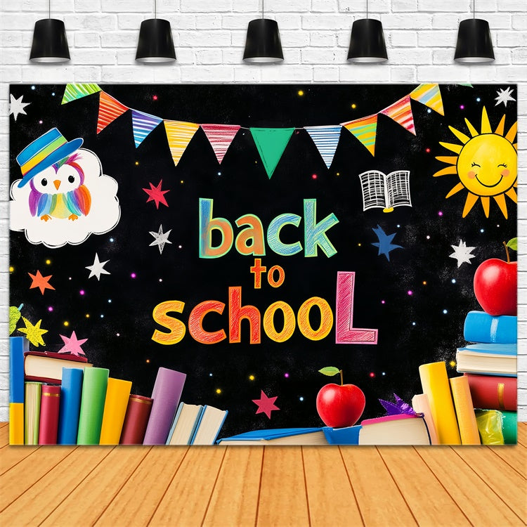 Toile de fond Rentrée des Classes Bannière Scolaire Amusante LXX57-16