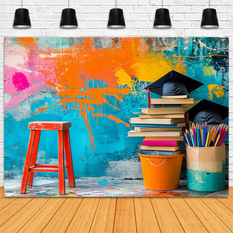 Toile de fond Photo École Mur Graffiti et Études LXX57-18