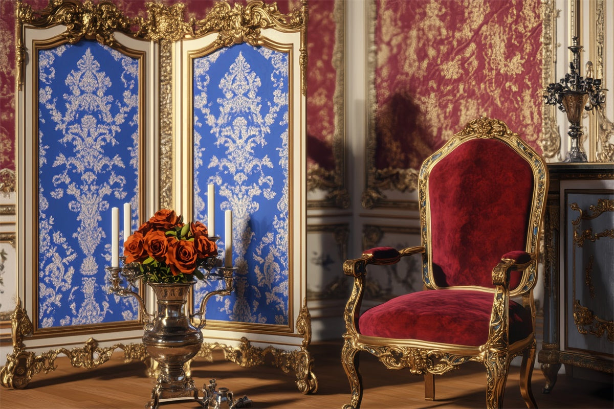 Toile de fond Vintage Salon Aristocrate Ancien LXX57-216