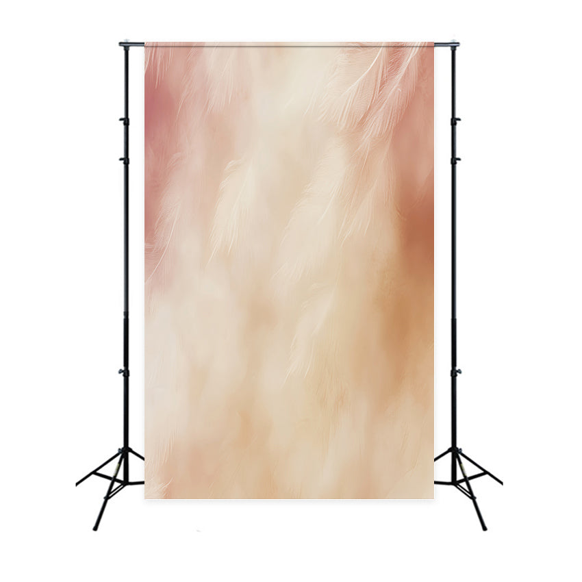 Toile de fond Portrait Éclat Doux Plume Rosée LXX57-253