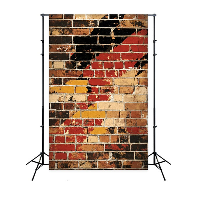 Toile de fond Portrait Mur Brique Graffiti Grunge LXX57-264