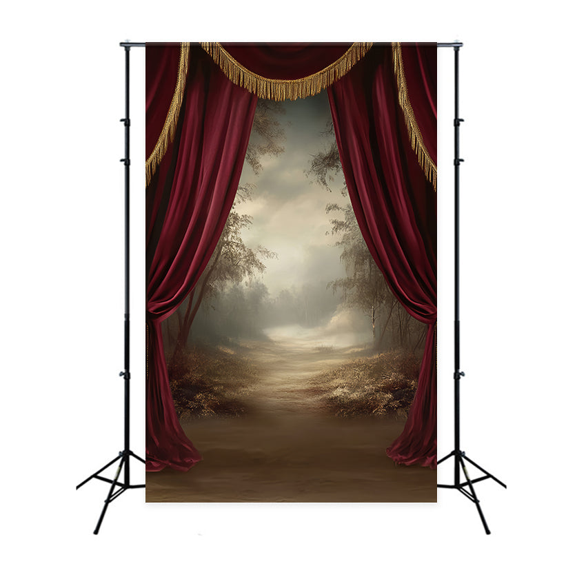 Toile de fond Portrait Rideau Vintage Paysage LXX57-289