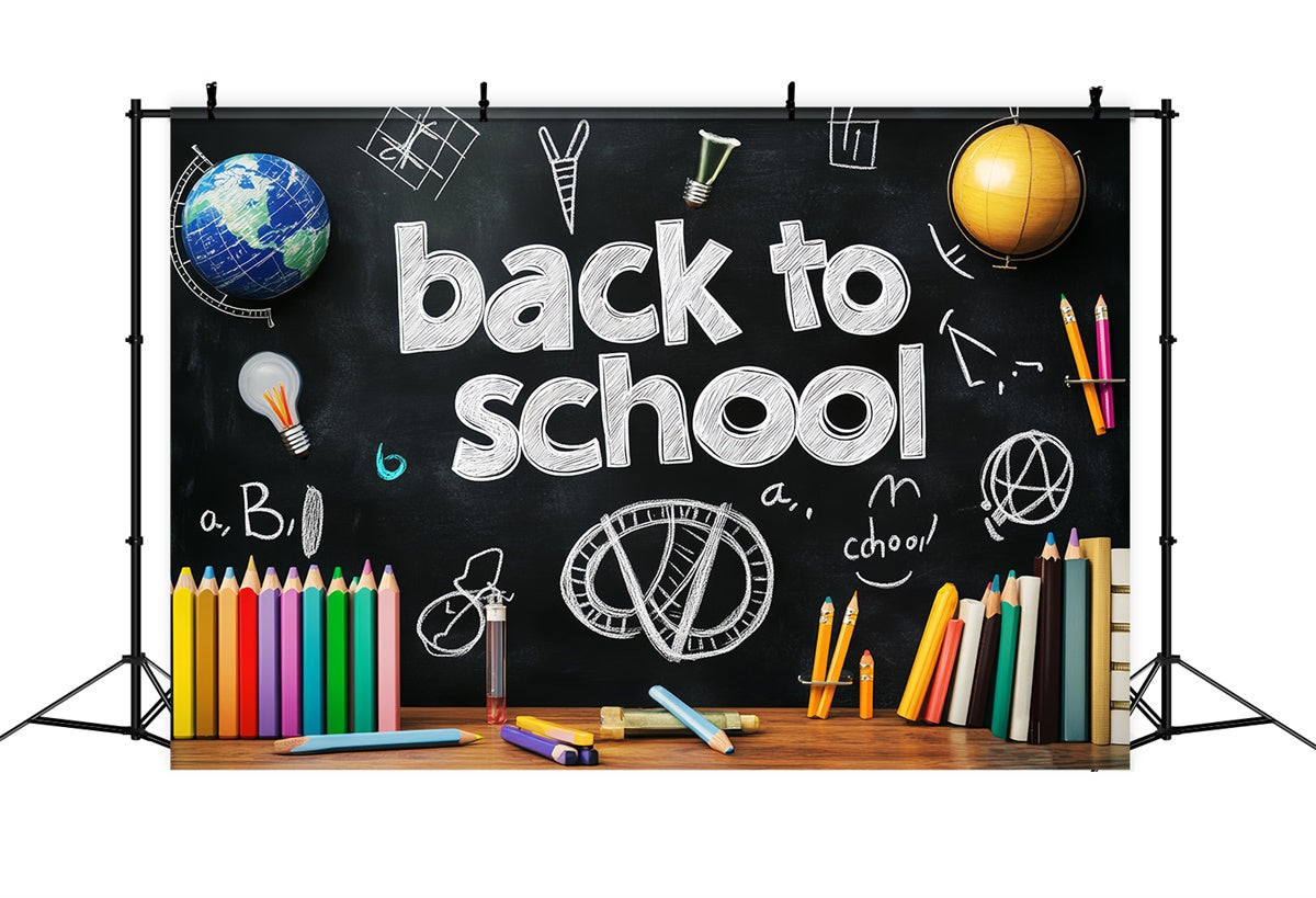 Toile de fond Scolaire Mur Scolaire à la Craie LXX57-29