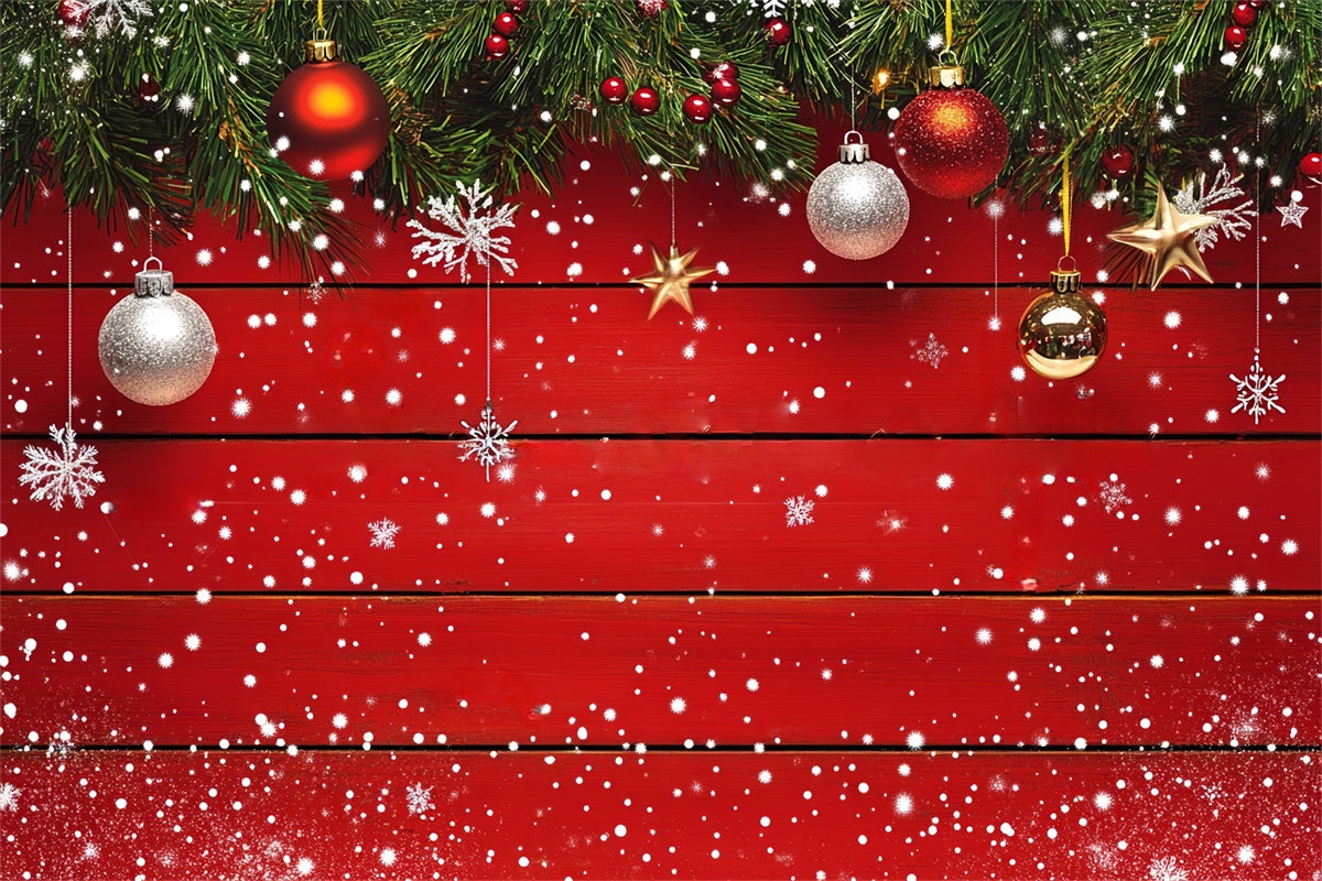 Toile de fond Bois Planches Étincelantes Noël LXX57-300