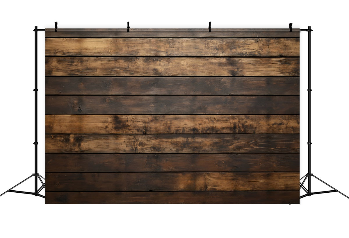 Toile de fond Bois Planches de Noyer Fumé Foncé LXX57-303