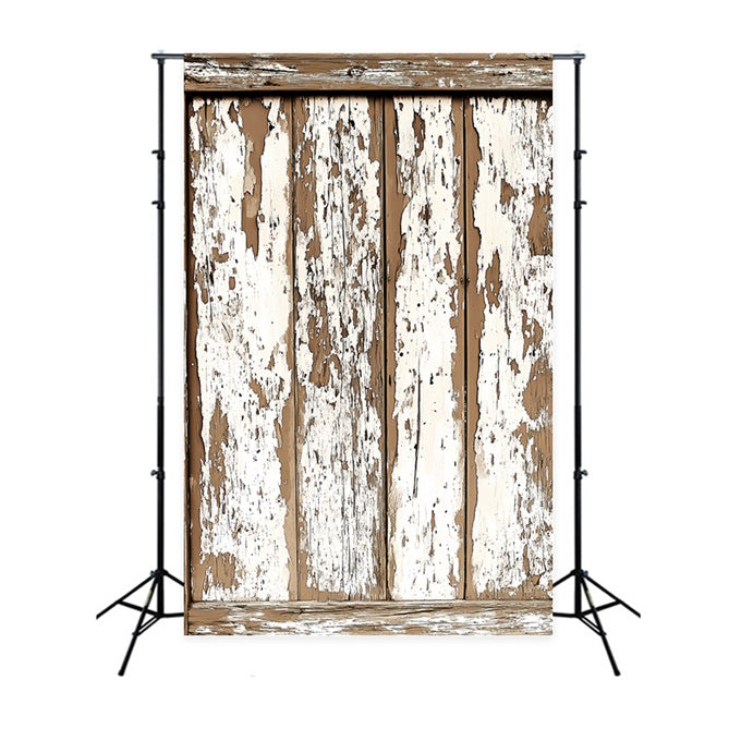 Toile de fond Bois Peinture Écaillée Rustique LXX57-308