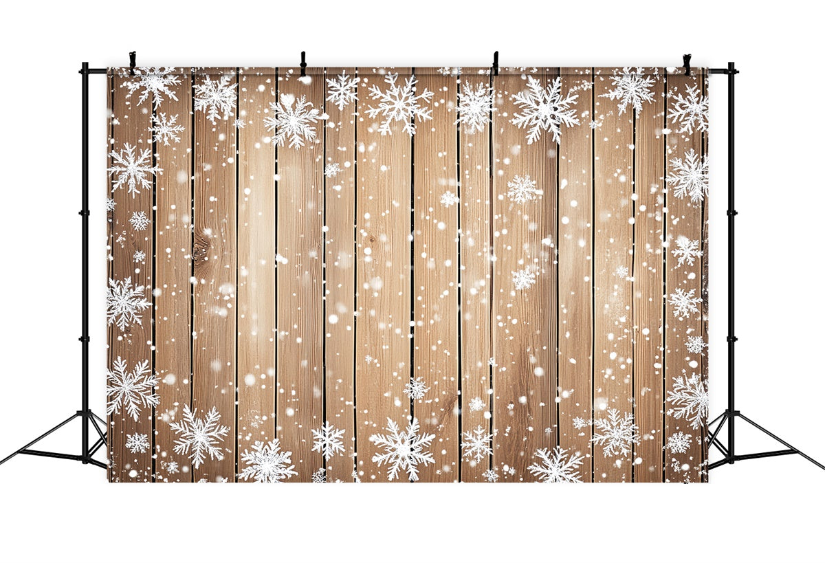 Toile de fond Bois Studio Neige Douce Rustique LXX57-317