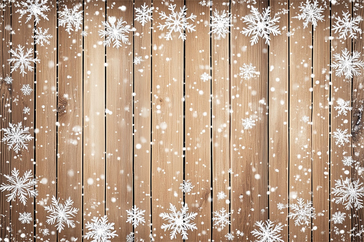 Toile de fond Bois Studio Neige Douce Rustique LXX57-317