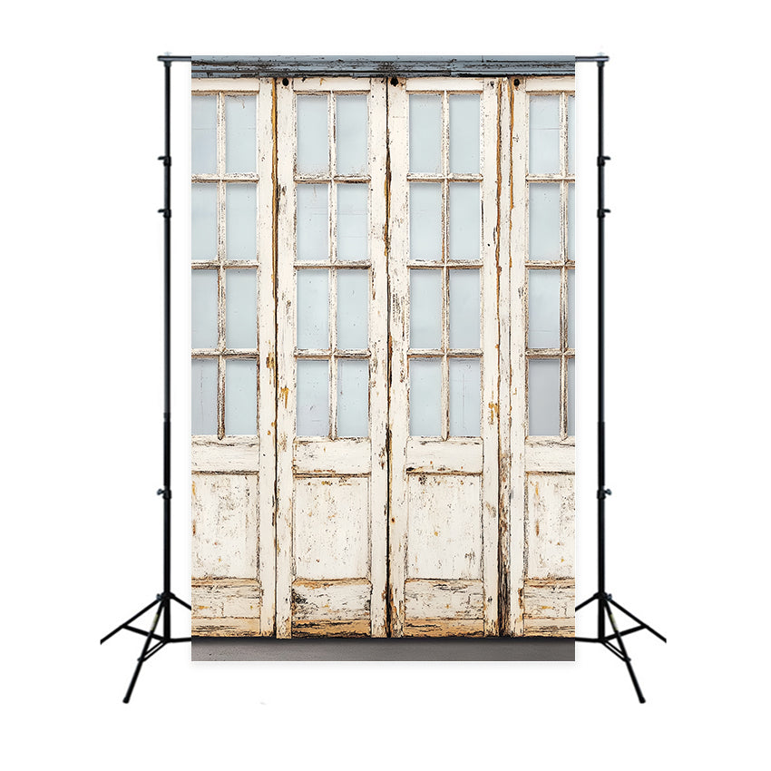 Toile de fond Bois Porte Vintage Vieillie LXX57-318