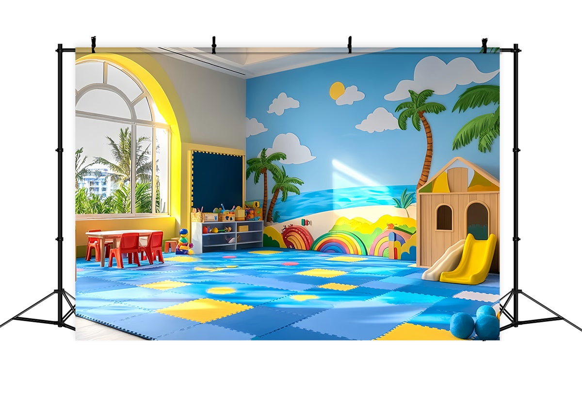 Toile de fond Salle de Classe Rêves d’Été et Apprentissage LXX57-35