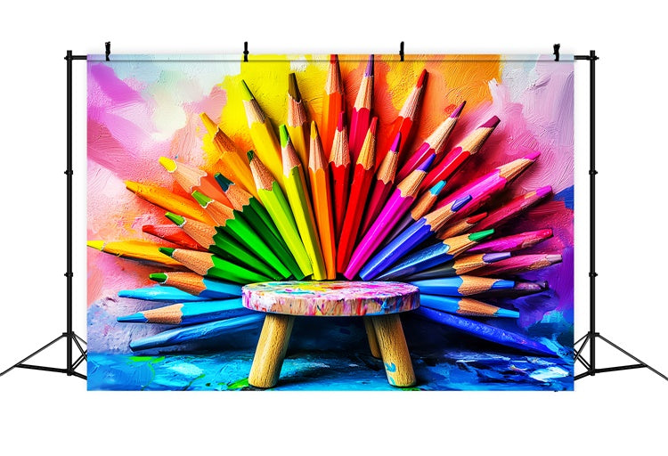 Toile de fond Photo École Crayon Créatif LXX57-37