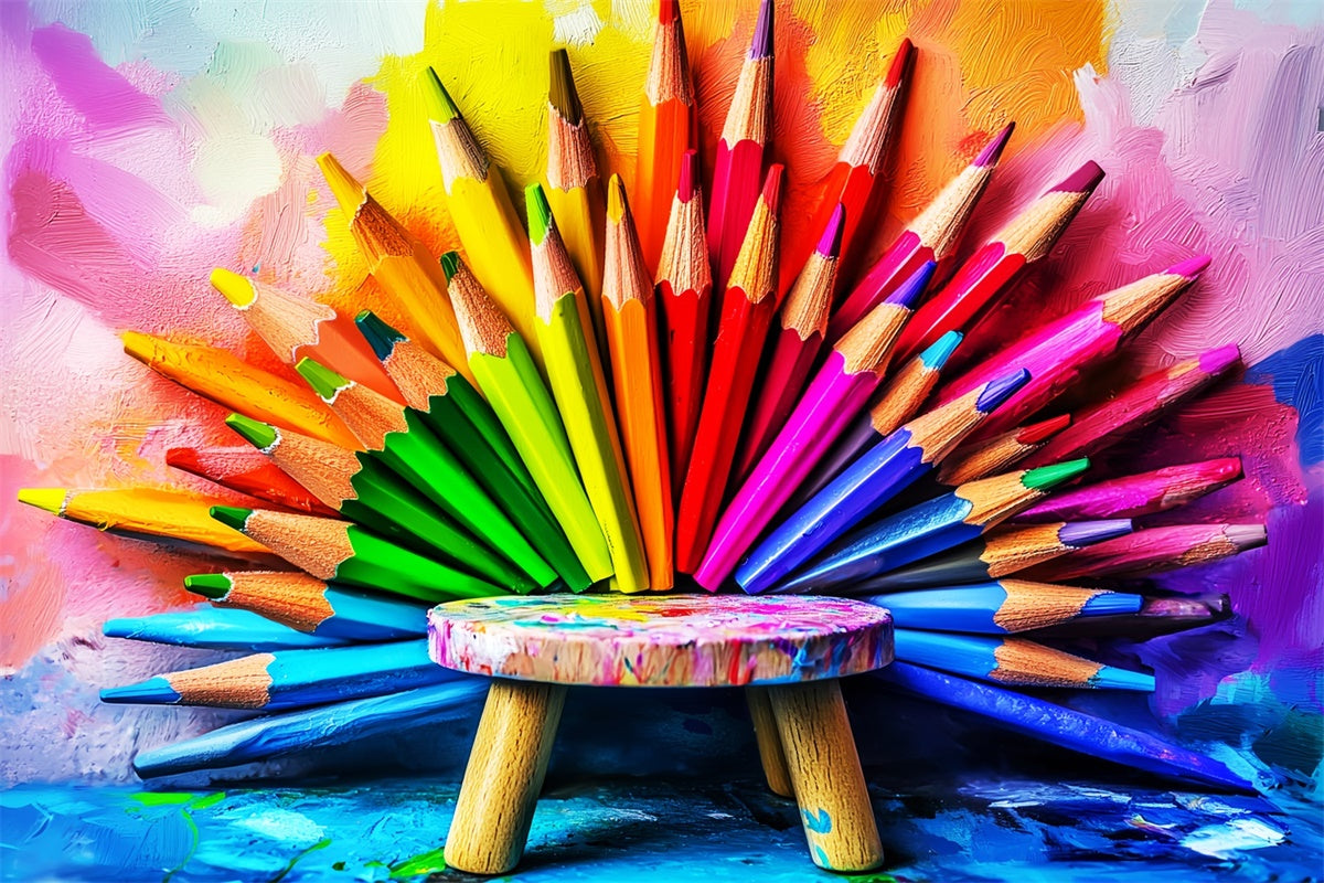 Toile de fond Photo École Crayon Créatif LXX57-37