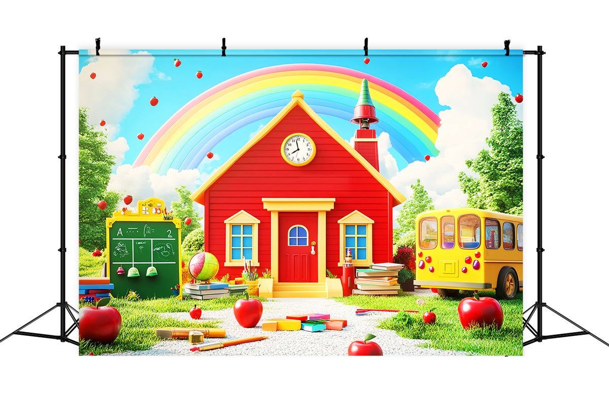 Toile de fond Photo École Arc-en-ciel École Lumineuse LXX57-38
