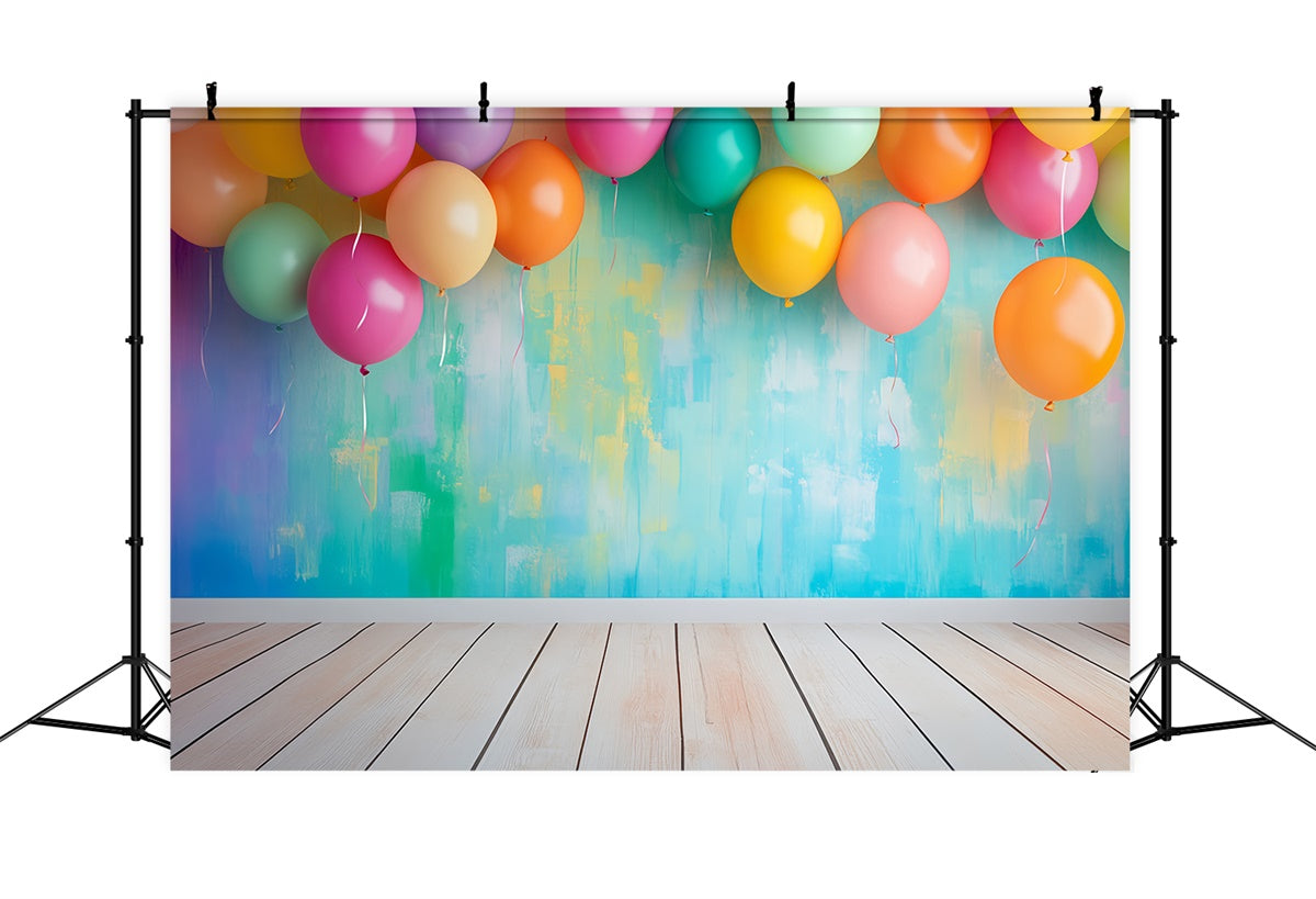 Toile de fond Rentrée des Classes Ballons Vifs et Étude LXX57-39