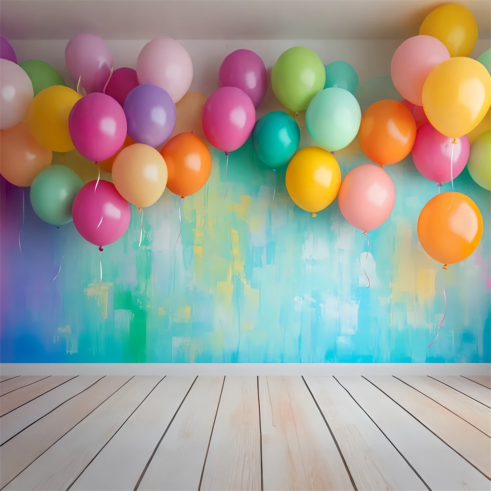 Toile de fond Rentrée des Classes Ballons Vifs et Étude LXX57-39