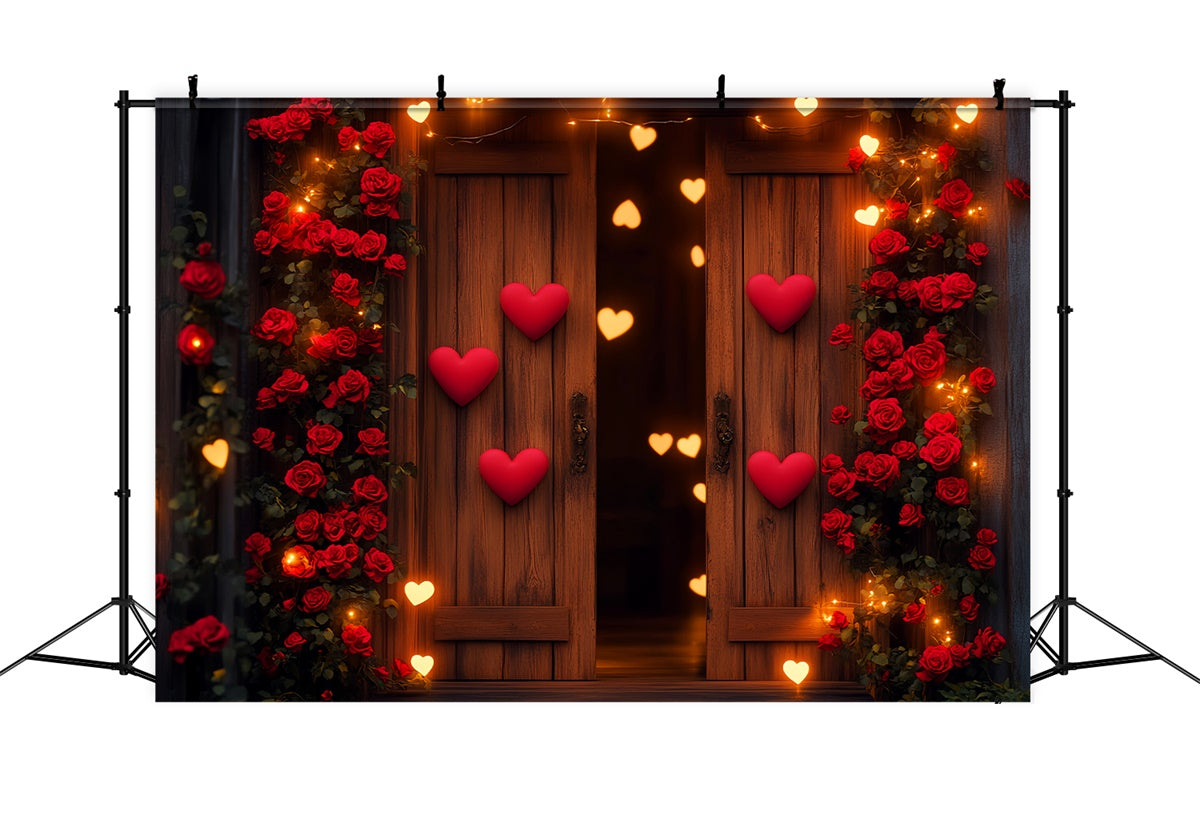 Toile de fond Grange Saint-Valentin Rose Romantique LXX57-415