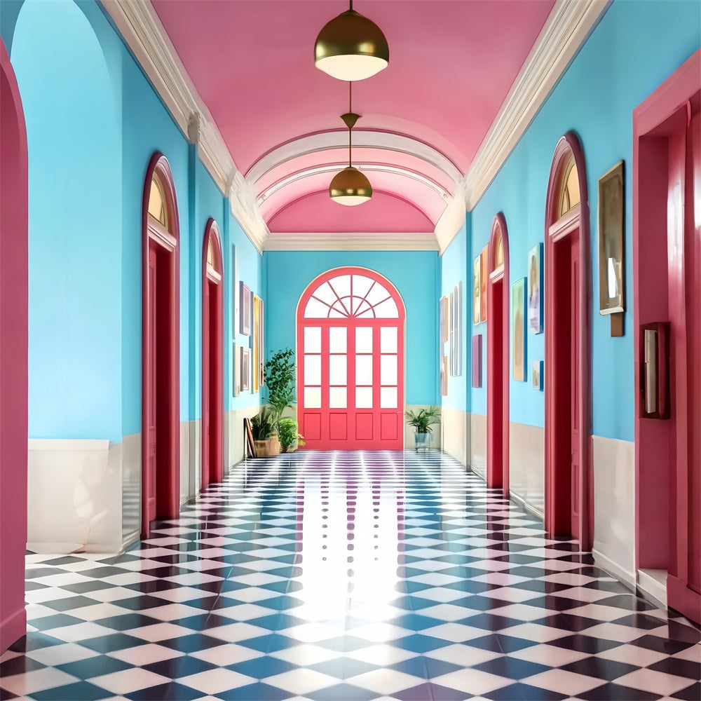 Toile de fond Photo École Couloir Sucré en Salle de Classe LXX57-47