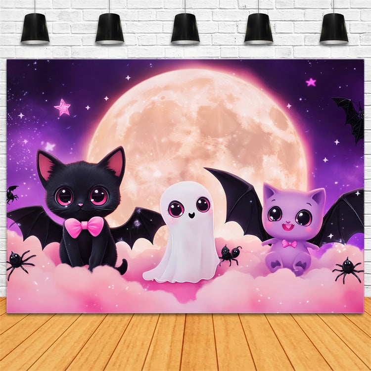 Toile de fond Halloween Adorables Créatures de Minuit LXX57-66