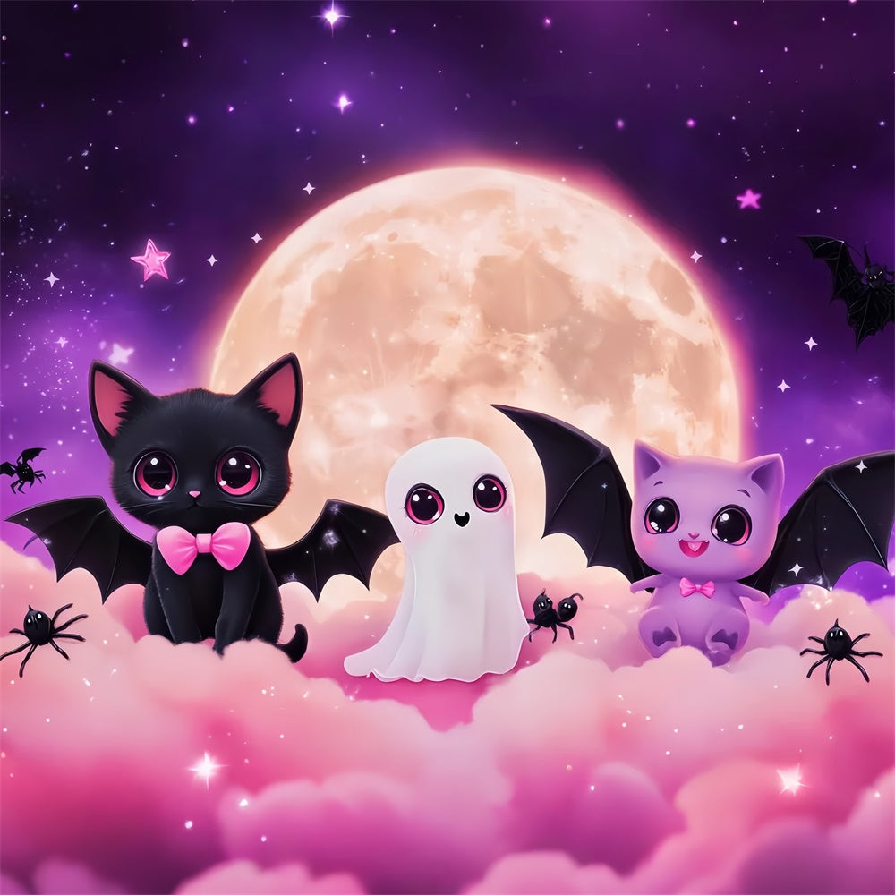 Toile de fond Halloween Adorables Créatures de Minuit LXX57-66