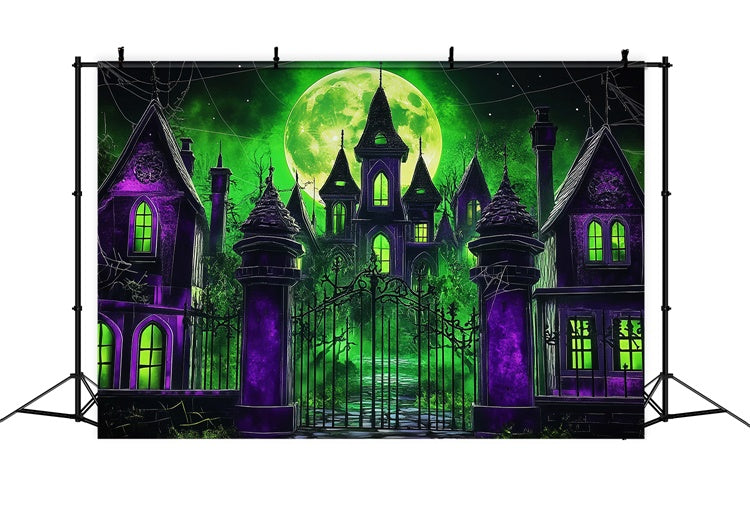 Toile de fond Photo Halloween Manoir Gothique de Minuit LXX57-67